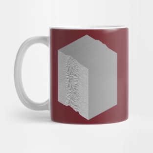 3D Unknown Pleasures Inspired Graphic Design Artwork Mug